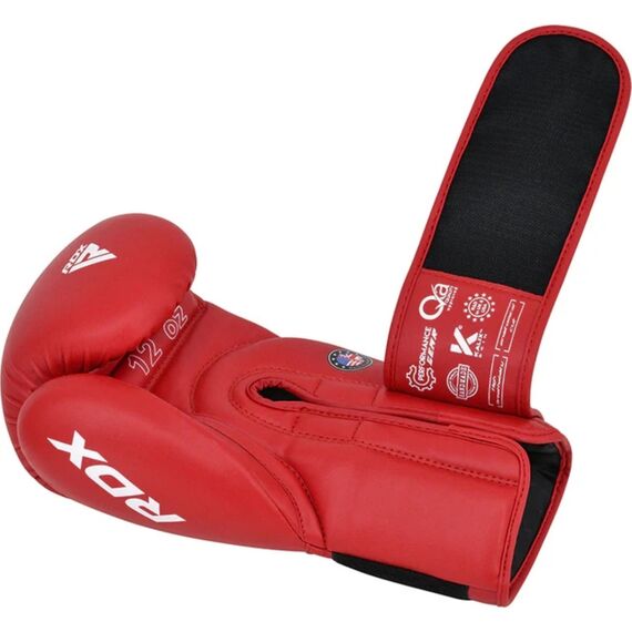 Gants de Boxe RDX pour Compétitions Amateurs, Couleur: Rouge, OZ: 10oz, 5 image