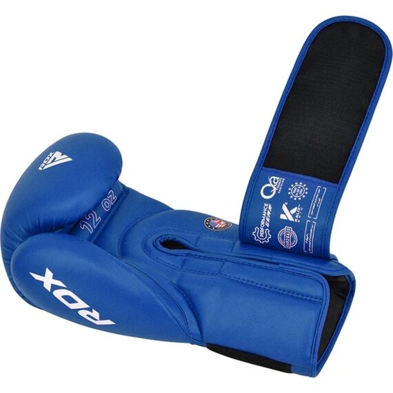 Gants de Boxe RDX pour Compétitions Amateurs, Couleur: Bleu, OZ: 12oz, 2 image