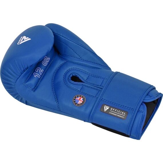 Gants de Boxe RDX pour Compétitions Amateurs, Couleur: Bleu, OZ: 12oz, 4 image