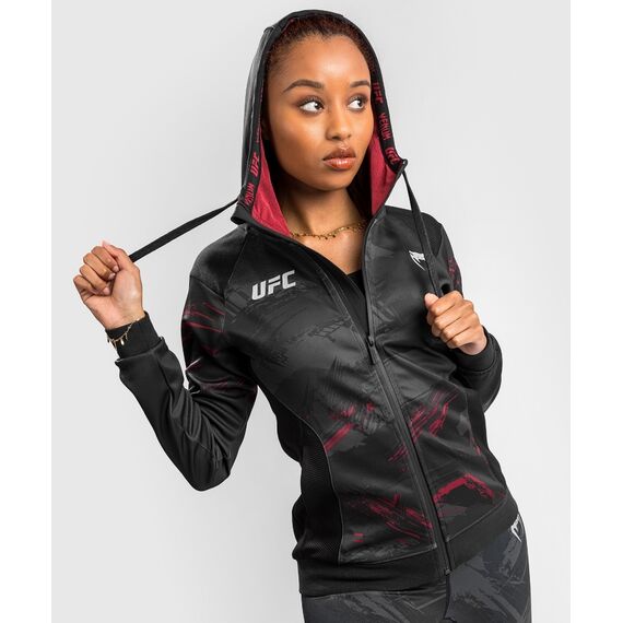 Sweat à capuche UFC Authentic Fight Week 2.0 Zip, Taille: M, Couleur: Noir, 5 image