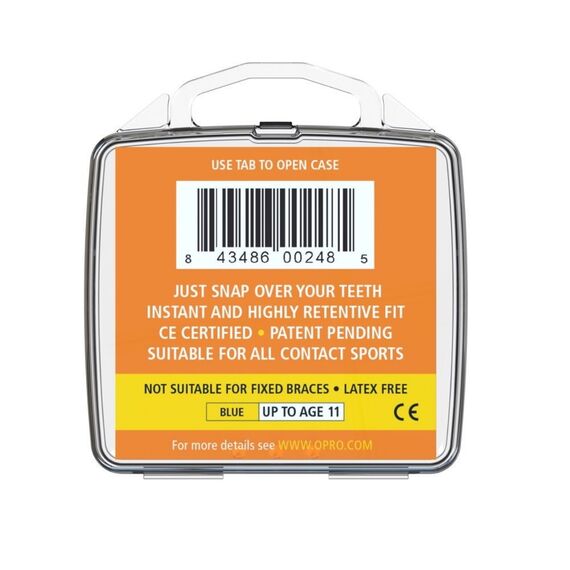 OPRO Snap-Fit Paradenti Junior – Blu elettrico, Taglia: Taglia unica, Colore: Blu , 3 image