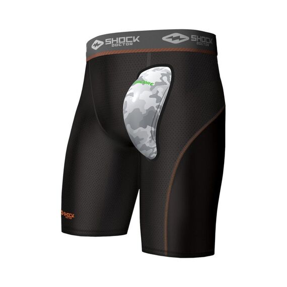 Short Compression avec Coquille Shock Doctor AirCore Noir L, Taille: L, Couleur: Noir