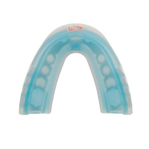 Shock Doctor Gel Max Power Mouthguard Trans Blue Adult, Size: One Size, Colour: Bleu Neon, 4 image