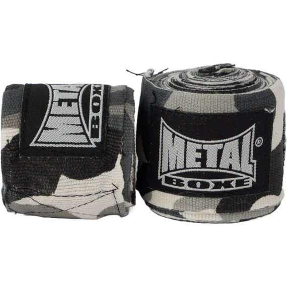 Metal Boxe Boxbandagen 2.50 Camo Gris, Farbe: Camouflage, Länge: 2.5m