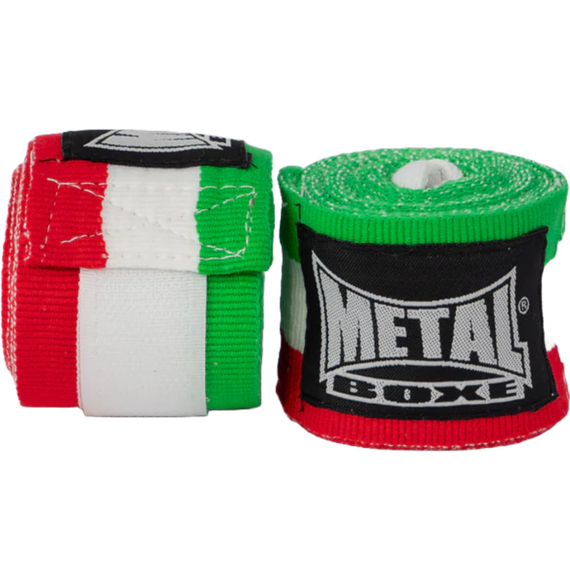 Metal Boxe Bandes De Boxe 2.50 Vert/Blanc/Rouge, Couleur: Multicolore, Longueur: 2.5m