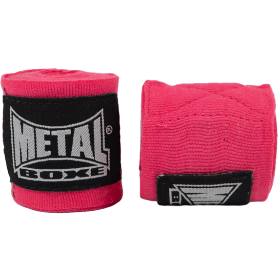 Metal Boxe Boxing Hand Wraps 2.50 Rose, Colour: Rosa, Length: 2.5m