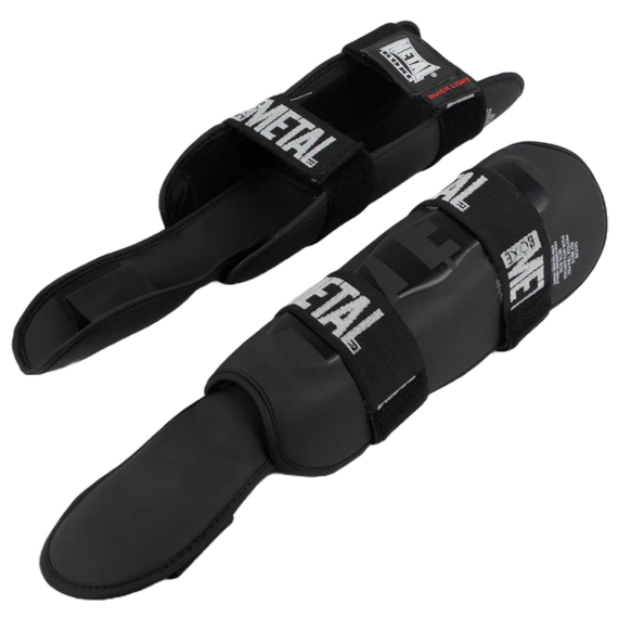 Shin Guards with Removable Foot Protection, Taglia: S, Colore: Nero, 5 image