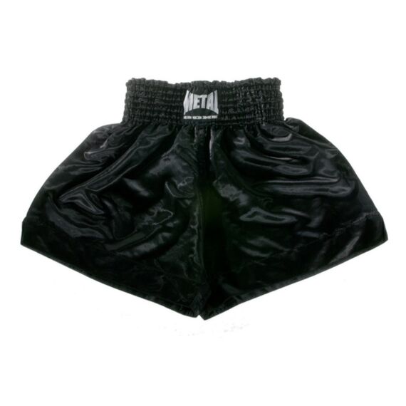 Metal Boxe Short Boxe Thai Tout Noir S, Size: S, Colour: Schwarz