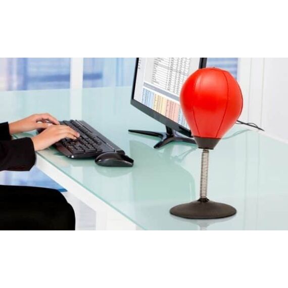 Metal Boxe Punching Ball Pour Bureau, Colour: Rot, 3 image