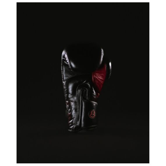 Metal Boxe Gant Cuir Omega Noir Bordeaux 08 oz, Colour: Schwarz, OZ: 8oz, 5 image