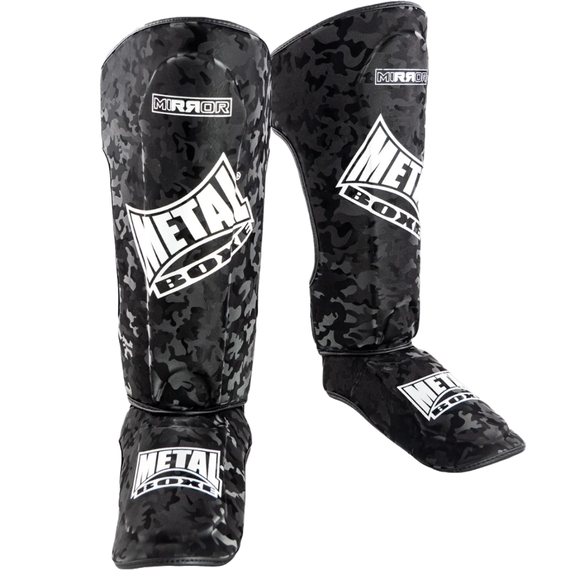 Metal Boxe Protège-Tibia Et Pied Mirror L, Taille: L, Couleur: Camouflage