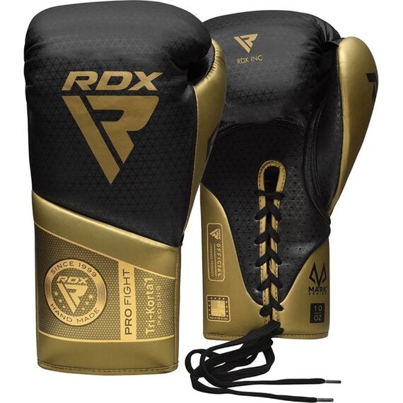 RDX K1 Mark Pro Fight Boxing Gloves – Comfort & pro performance, Colour: Gold, OZ: 10oz