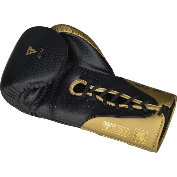 Gants de boxe RDX Mark Pro Training – Tri Lira 1, Couleur: Or, OZ: 16oz, 6 image