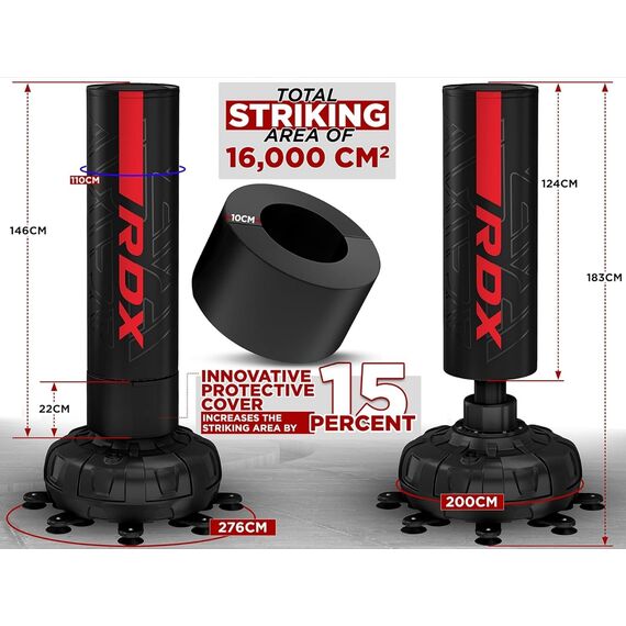 Kara Freestanding Punching Bag, Colour: Rot, Length: 1.8m, 3 image