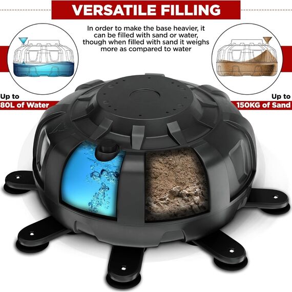 Free Standing Punch Bag F6+ Bag Mitts, Colour: Schwarz, Length: 1.8m, 6 image