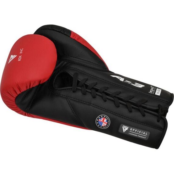 Gants de Boxe RDX Pro Fight APEX A3 Rouge 8 oz, Couleur: Rouge, OZ: 8oz, 4 image