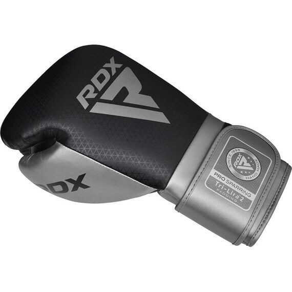 Gants de boxe RDX Mark Pro Sparring – Tri Lira 2, Couleur: Argente, OZ: 10oz, 4 image