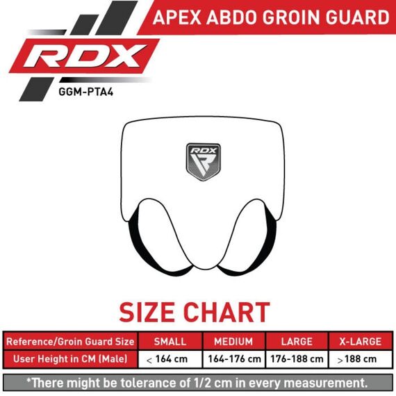 Coquille de Protection RDX Pro Training APEX A4 Rouge S, Taille: S, Couleur: Rouge, 8 image