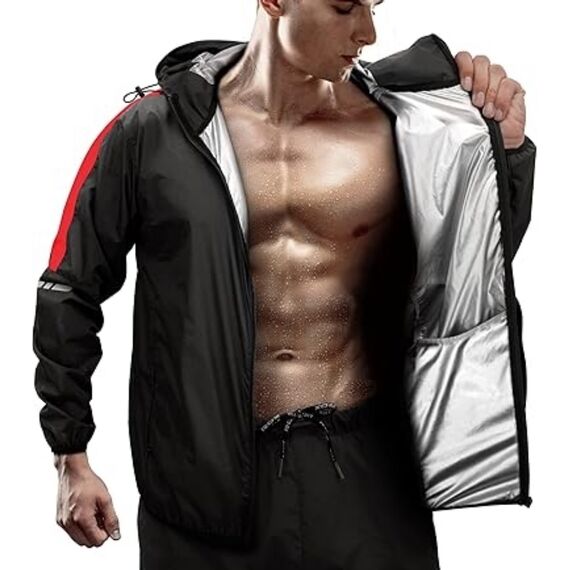 Clothing Sauna Suit C1, Taglia: M, Colore: Rosso 