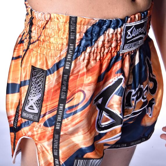Short de Muay Thaï 8 WEAPONS Vivo Magma S, Taille: S, Couleur: Orange, 6 image
