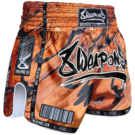Short de Muay Thaï 8 WEAPONS Vivo Magma XXL, Taille: 2XL, Couleur: Orange