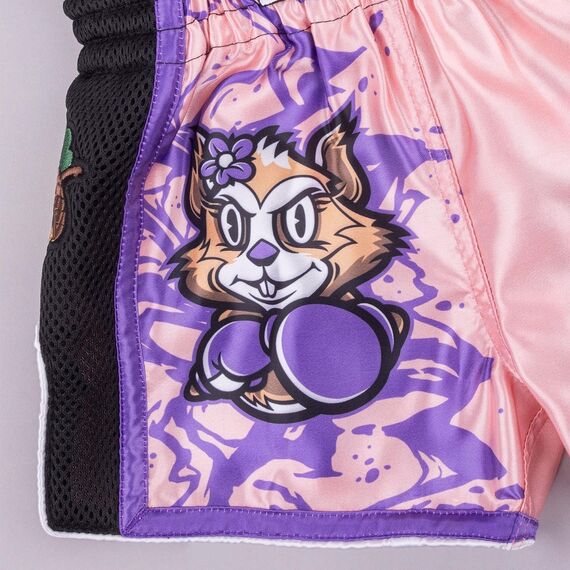 Short de Muay Thaï Enfant 8 WEAPONS Jenny rose 4–6 ans, Taille: 4–6 ans, Couleur: Rose, 4 image