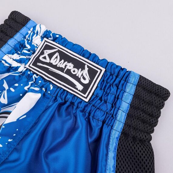 Short de Muay Thaï Enfant 8 WEAPONS Jipe bleu 6–8 ans, Taille: 6–8 ans, Couleur: Bleu, 6 image