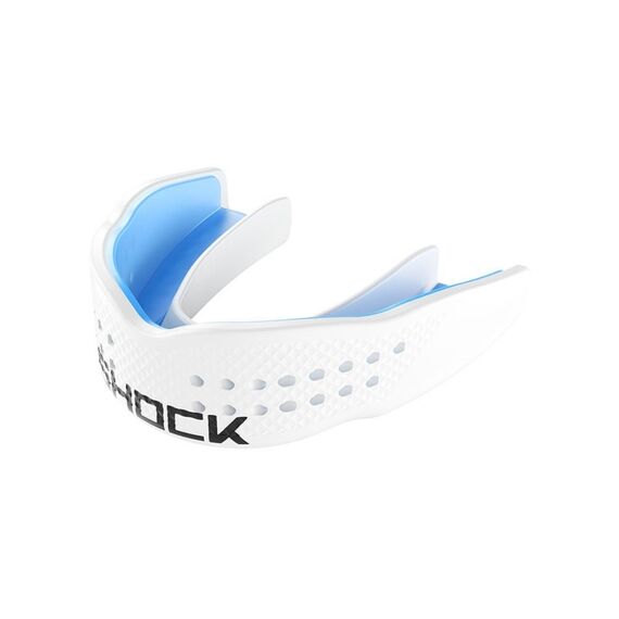 Paradenti Shock Doctor SuperFit Power Bianco Adulto, Taglia: Taglia unica, Colore: Bianco 