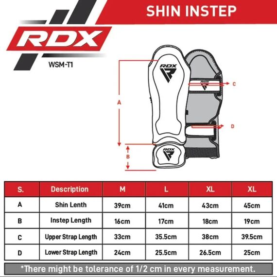 WAKO Shin Guard T1, Taglia: XL, Colore: Rosso , 5 image