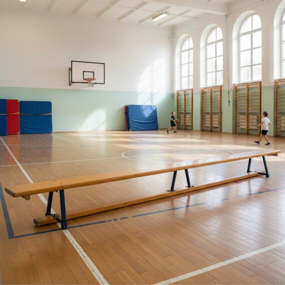 3M wooden Swedish bench for gymnastic exercises Omada, 6 image