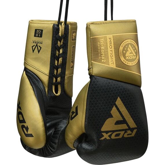 RDX K2 Mark Pro Fight Boxing Gloves, Colour: Gold, OZ: 10oz, 6 image