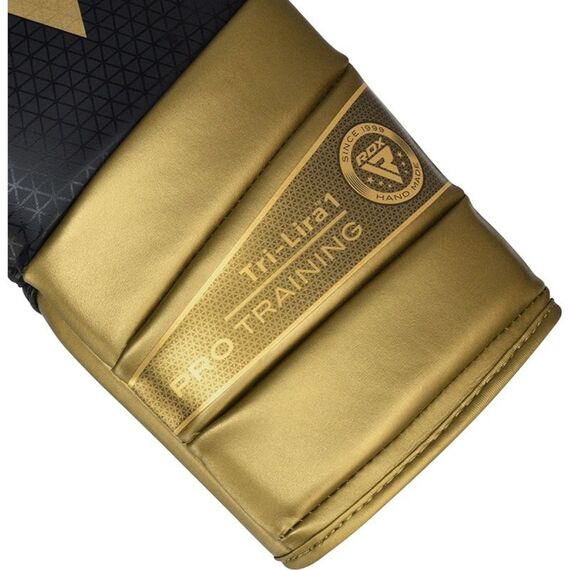 RDX Mark Pro Training Boxing Gloves – Tri Lira 1, Colour: Gold, OZ: 16oz, 5 image