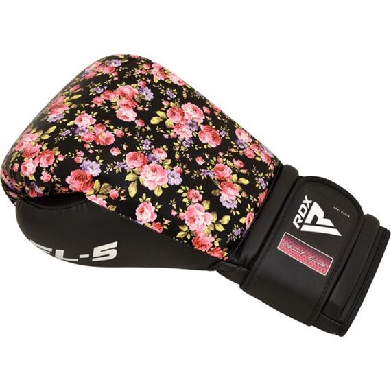 RDX FL Women’s Boxing Gloves – Comfort and protection for training, Colour: Schwarz, OZ: 12oz, 4 image