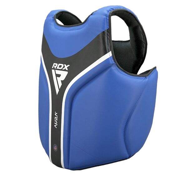 RDX Chest Guard Aura Plus T-17 Blue/Black, Size: One Size, Colour: Blue