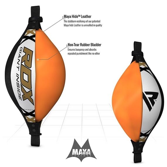 RDX B1 Boxing Double End Bag, Size: One Size, Colour: Weiss, 2 image