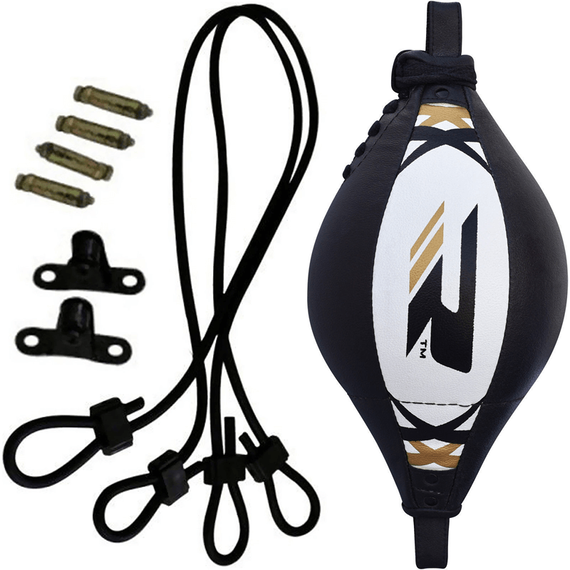 RDX B1 Boxing Double End Bag, Size: One Size, Colour: Weiss