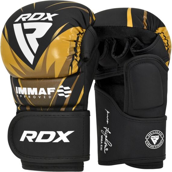 IMMAF Shooter MMA gloves, Size: L, Colour: Yellow, 2 image