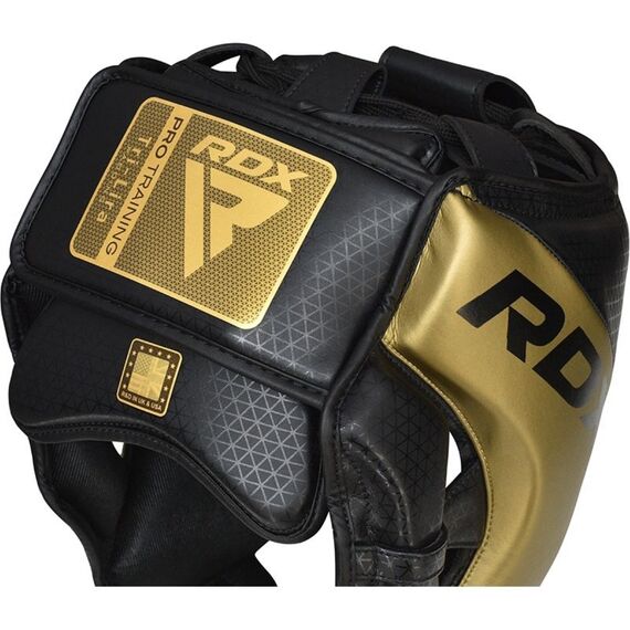 Head Guard Mark Pro Training Tri Lira 1 Golden-XL, Size: XL, Colour: Gold, 5 image