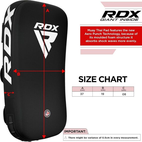 RDX T1 Paos courbés – L’accessoire idéal pour le Muay Thai, Taille: Taille unique, Couleur: Noir, 6 image