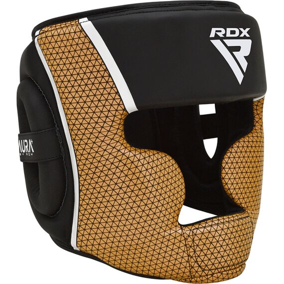RDX Head Guard Aura Plus T-17 Black Golden-L, Size: L, Colour: Schwarz, 2 image