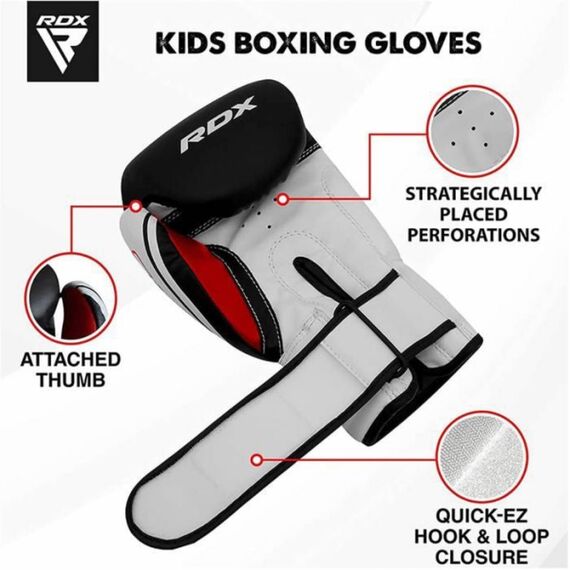 Junior Boxing Set - Punch Bag 60 cm + Boxing Gloves 6 oz, Colour: Weiss, Additional Weight: 8 kg, Length: 0.6m, 4 image