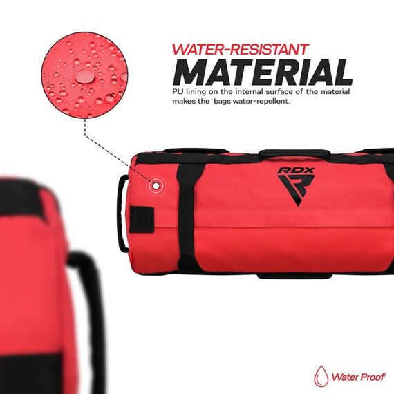 Fitness sand bag (57 to 91 kg), Colour: Rot, Additional Weight: 91, 3 image
