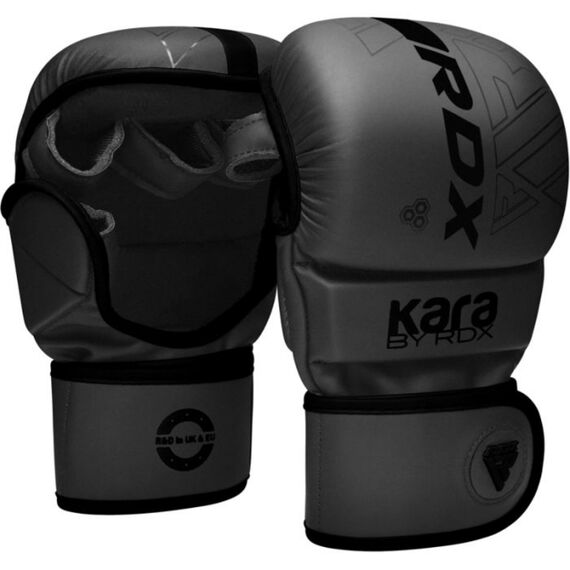 RDX MMA Sparring Gloves Shooter F6 KARA, Colour: Schwarz, Size: L-XL, 6 image