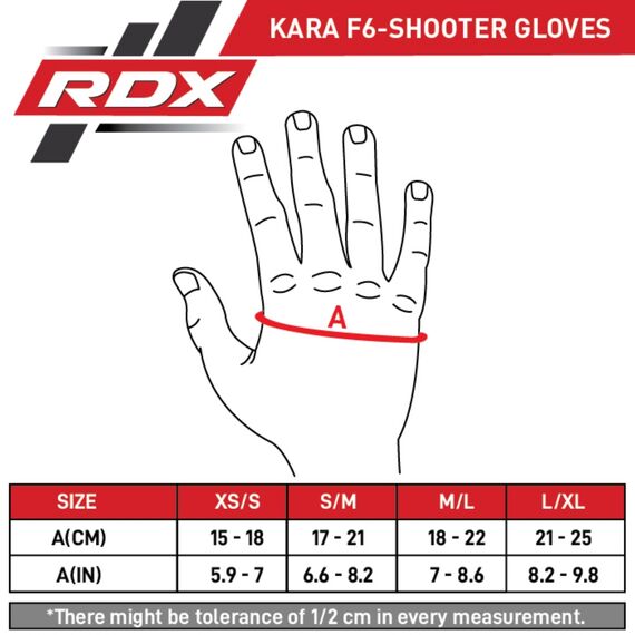 RDX MMA Sparring Gloves Shooter F6 KARA, Colour: Schwarz, Size: XS-S, 2 image