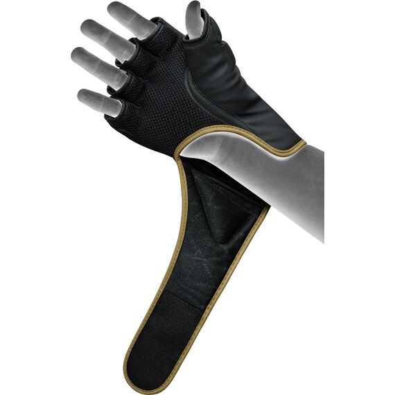 Grappling Gloves F6 Matte Golden-M, Taglia: M, Colore: Nero, 5 image