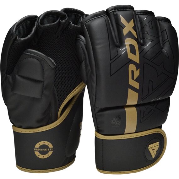 Grappling Gloves F6 Matte Golden-XL, Size: XL, Colour: Schwarz, 7 image