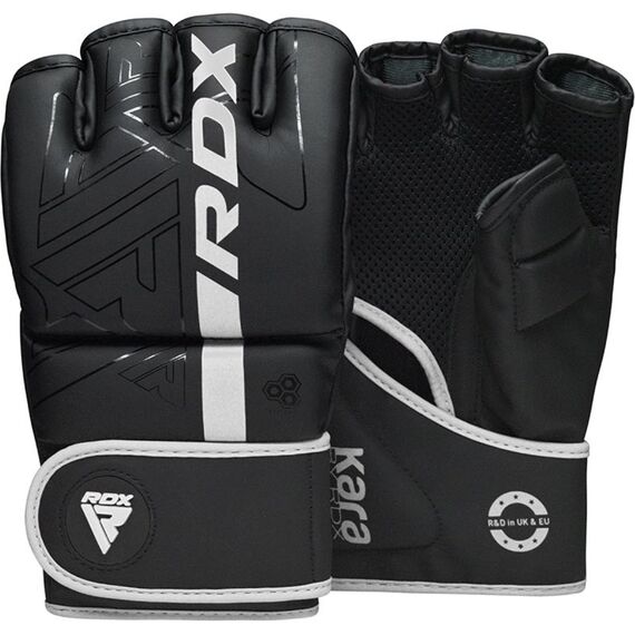 Grappling Gloves F6 Matte White-M, Size: M, Colour: Schwarz