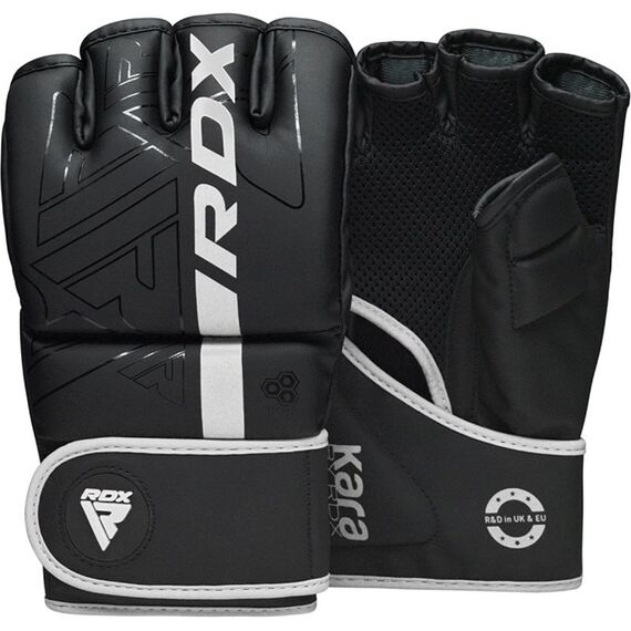 Grappling Gloves F6 Matte White-S, Size: S, Colour: Schwarz