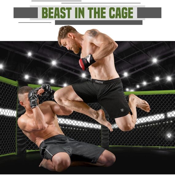 Shorts de MMA T15, Taille: XL, Couleur: Noir, 3 image