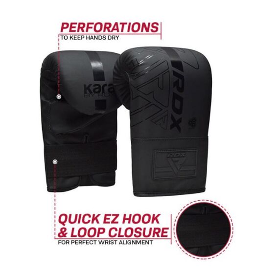 Boxing Bag Mitts F6 Matte Black, Colour: Schwarz, OZ: 4oz, 4 image